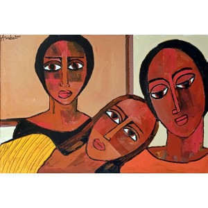Anwar Maqsood, 24 x 36 Inch, Acrylic on Canvas, Figurative Painting, AC-AWM-119